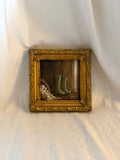 Muddy - Original Oil Painting in Vintage Frame